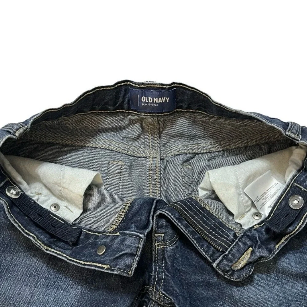 Old Navy Kids 12 Slim Jeans Adjustable Waist Medium Wash Cotton